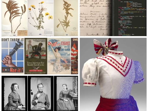 Montage of digitized collections. Montage of digitized collections.